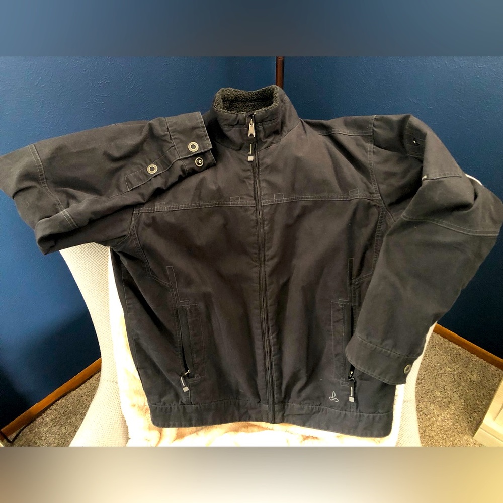 PRANA Mens Insulated Canvas Jacket LARGE